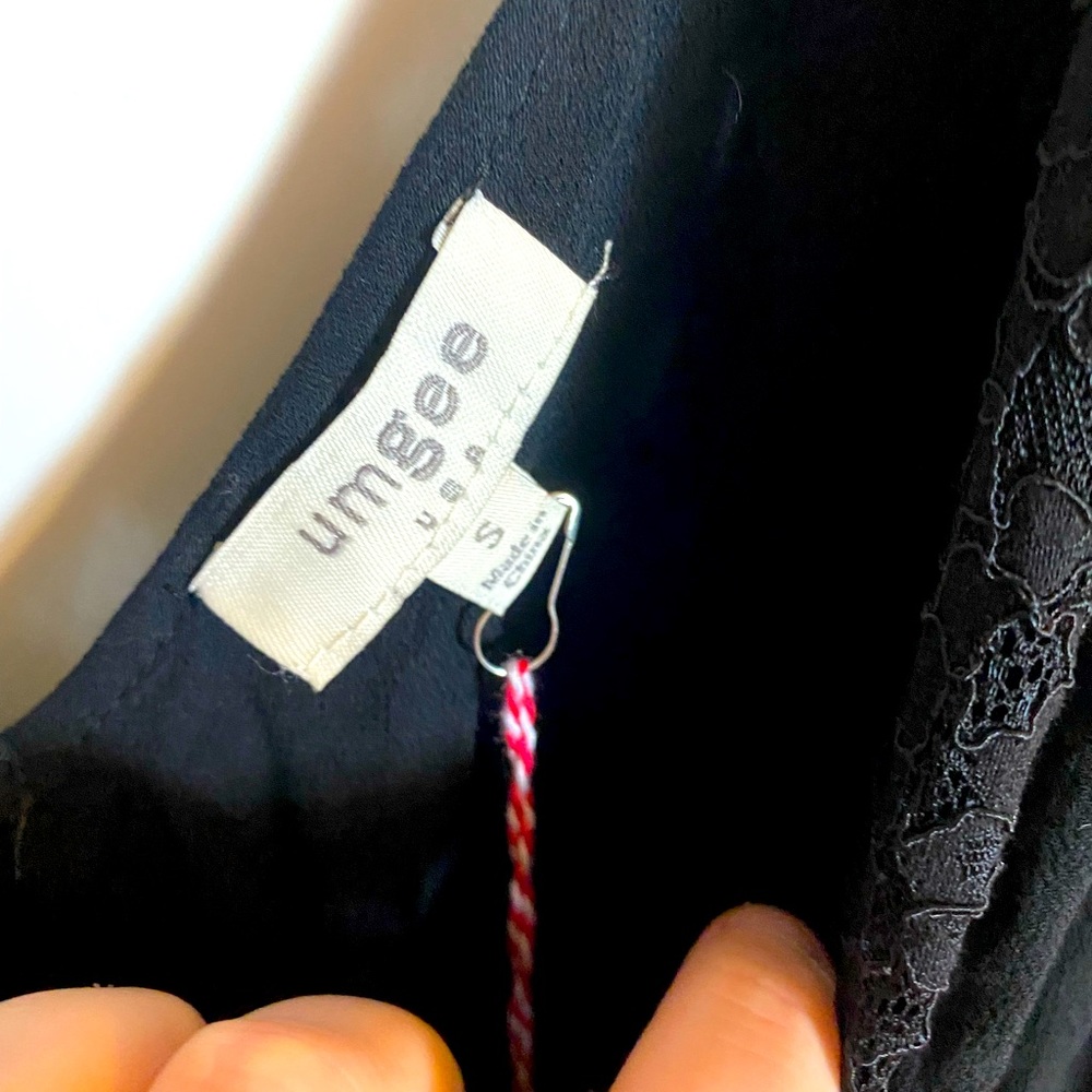 Umgee midi black dress size small